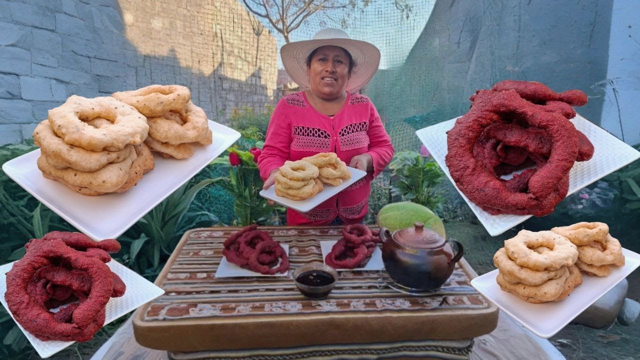 Celebra lo peruano 🇵🇪 con estos picarones únicos de beterraga 🟣 y quinua 🌾