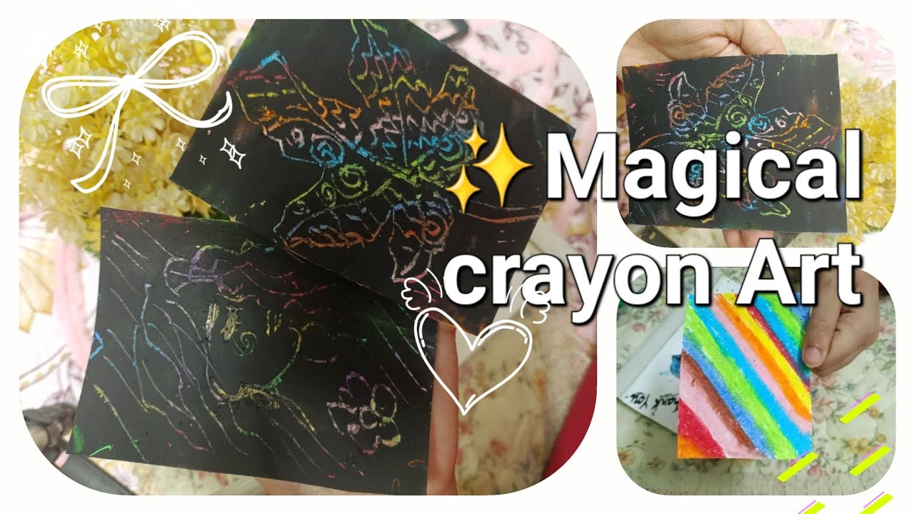 Magical crayon Art 🎨 | Easy painting ideas