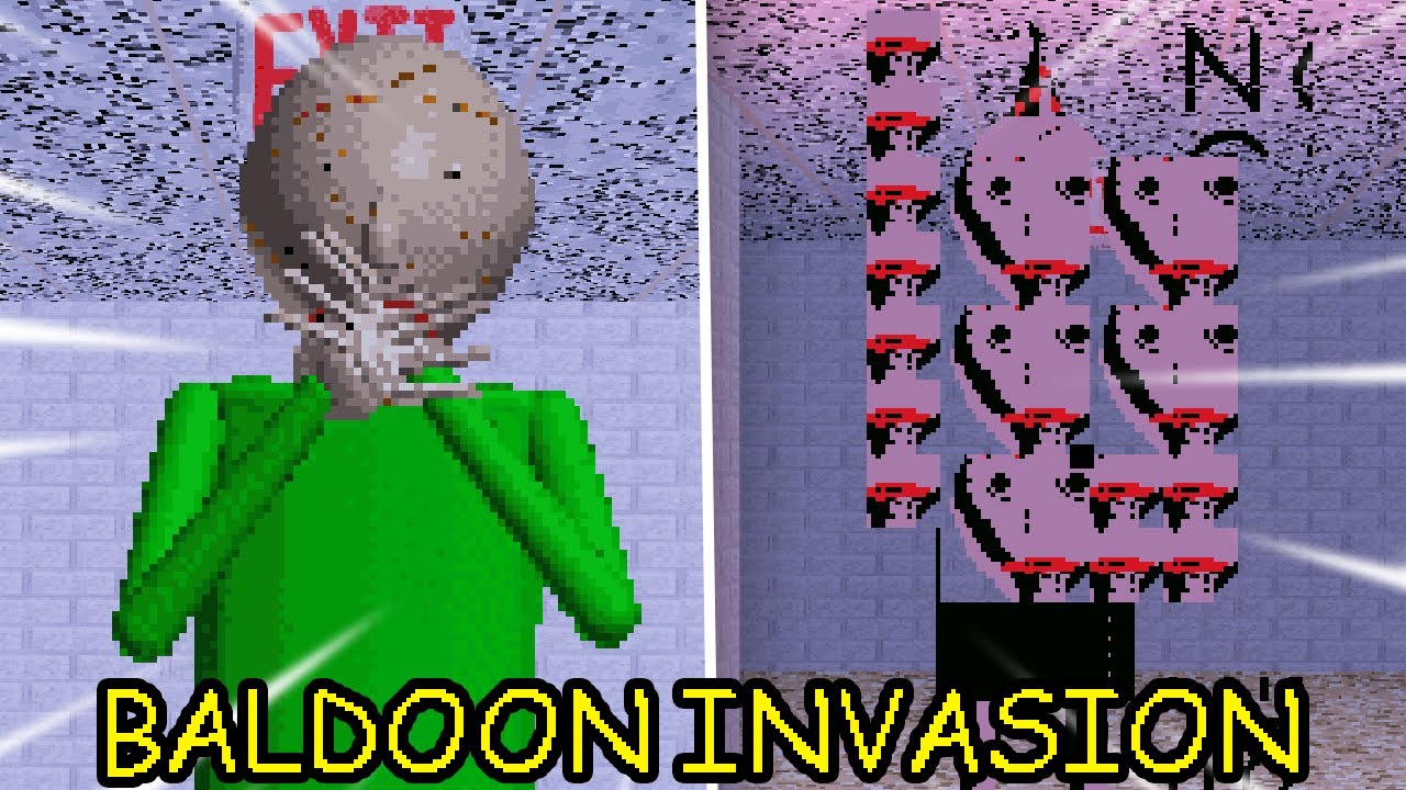 ATTACK OF THE BALDOONS!! | Baldi's Basics MOD