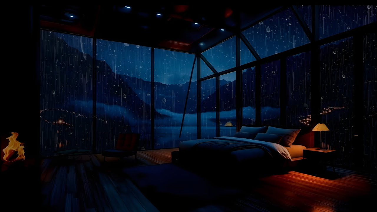 Soothing Rain and Fireplace Ambience – A Calm Retreat for Work, Study & Unwinding 🌧️✨