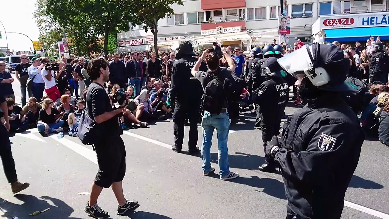 Demo gegen Rudolf Hess Aufmarsch in Spandau 19.08.17