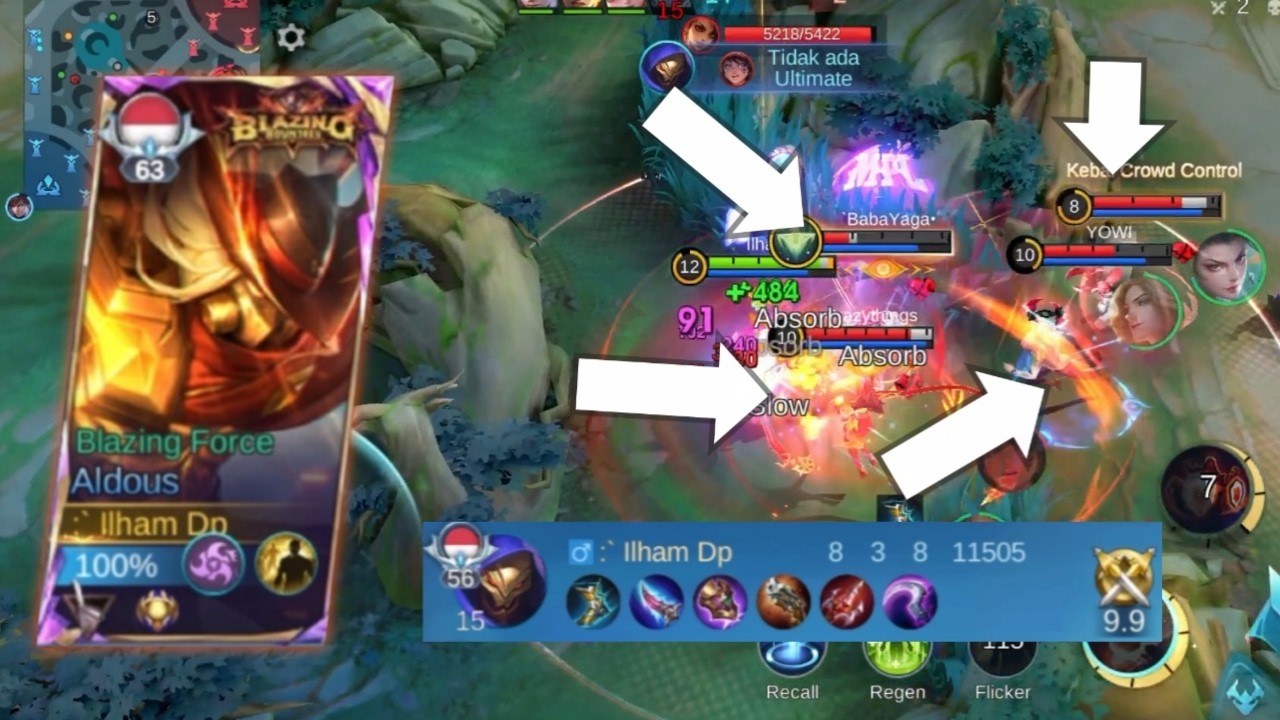 NEW BUILD ALDOUS ONE HIT GA TAKUT MATI SAMPAI DIKEROYOK 4 HERO MASIH KUAT CUY!!