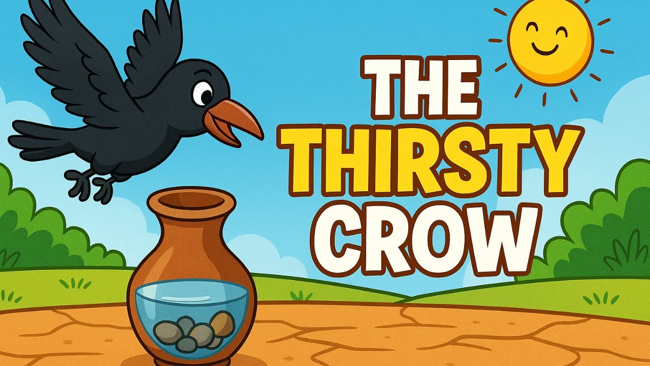 The Thirsty crow story| Nursery Rhymes| Kids stories| Story telling competition for kids