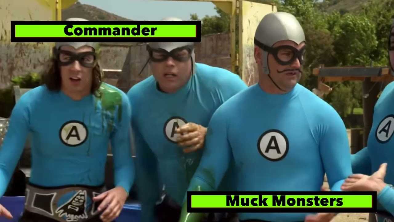 Aquabats vs Muck Monsters with healthbars
