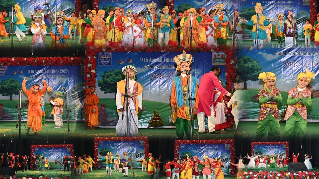 হীরক রাজার দেশে: Performance of LKG & UKG:9th Annual function @juniorfoundationacademy 