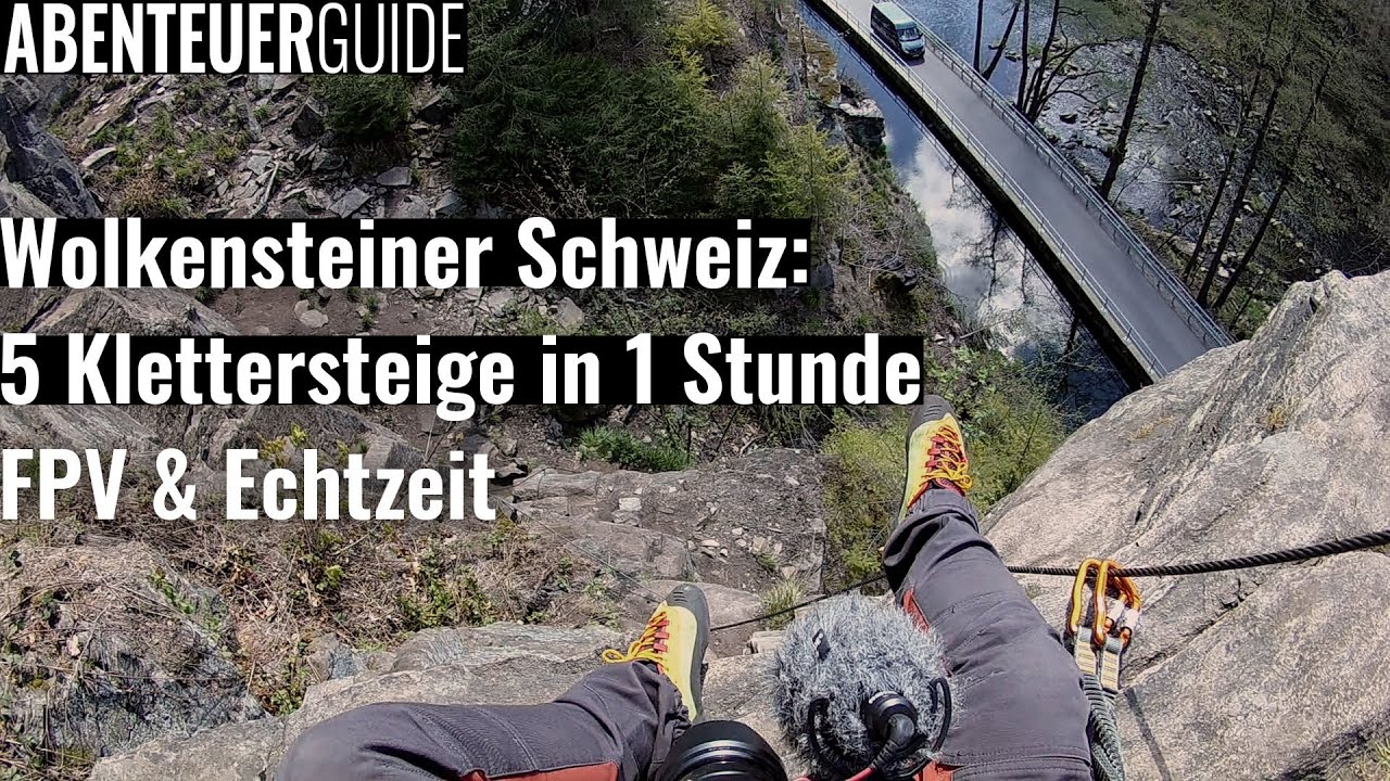 5 Klettersteige in 1 Stunde: Die Klettersteige der Wolkensteiner Schweiz | Artist, Yeti und Co