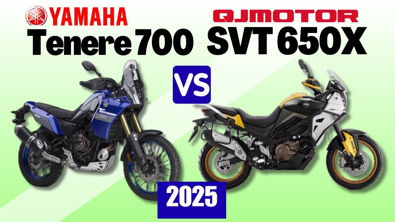 Yamaha Tenere 700 vs QJ Motor SVT 650X | Side by Side Comparison | Specs & Price | 2025