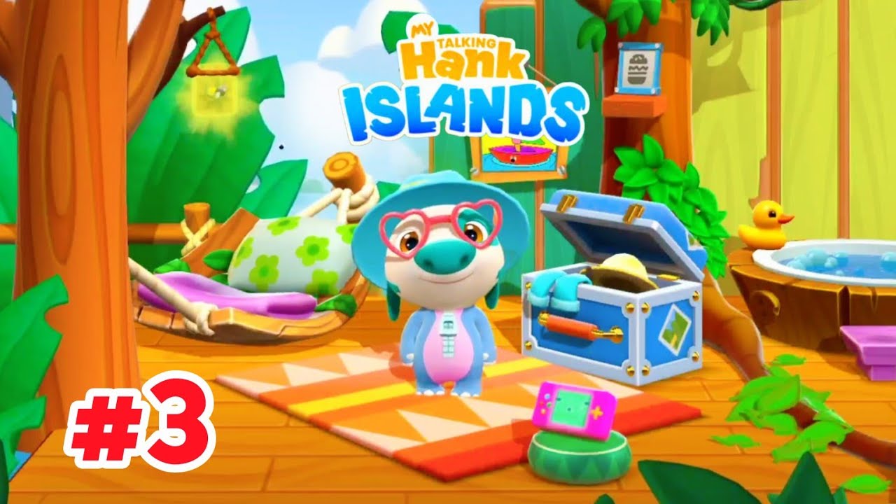 My Talking Hank Islands Gameplay Walkthrough Part 3 - Full Screen (Android/iOS)