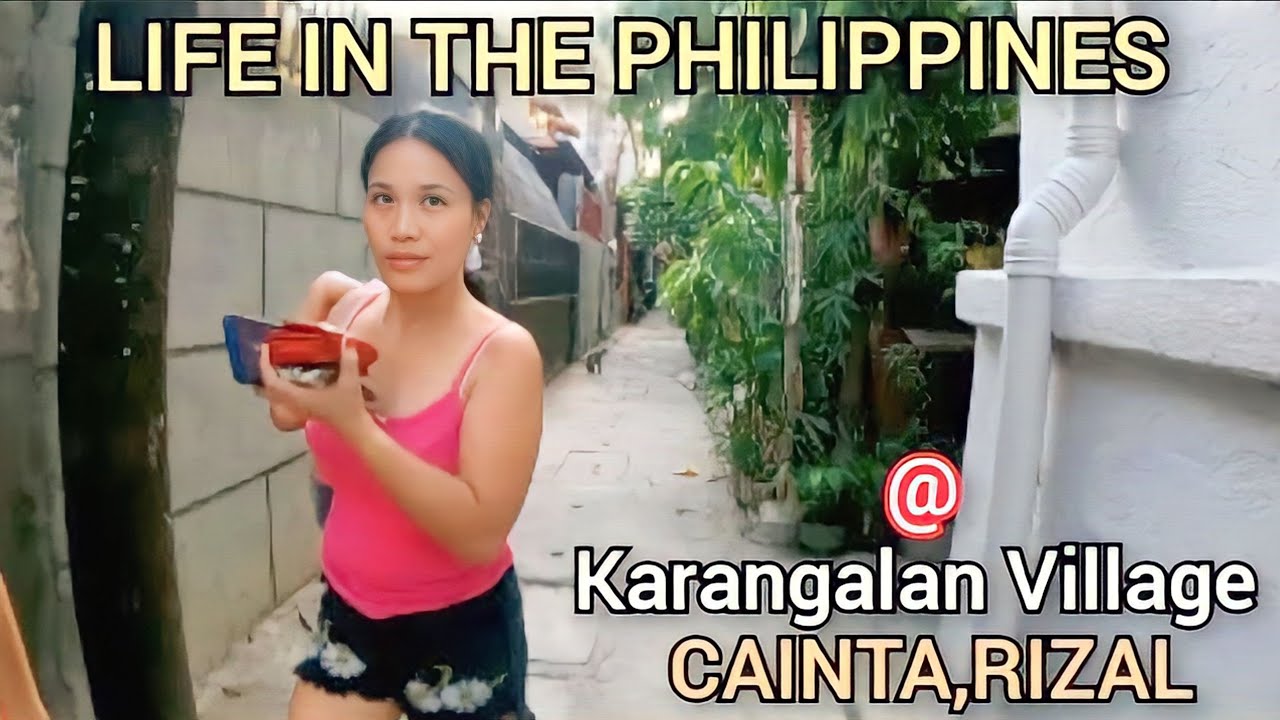 The Back Alley LIFE in Karangalan Village, Cainta Rizal.Philippines | Walk Tour [4K]