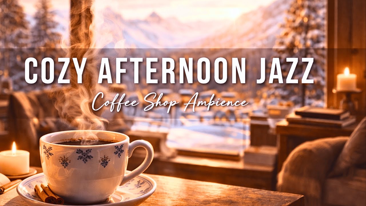 Cozy Winter Afternoon Jazz ☕ Warm Coffee Shop Ambience for Work & Focus