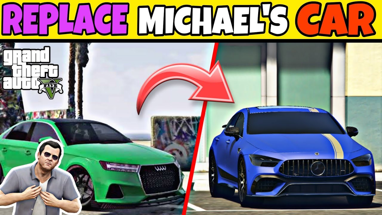 Gta 5 - Replace Michael's Car Permanently With Real Cars ! Replace Method [हिंदी में]