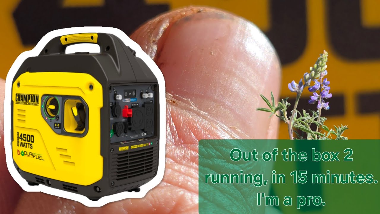 Unboxing A Champion, Duel-Fuel, Inverter/Generator. 4500 Watts.