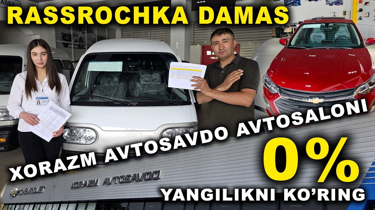 Avtosalonda Yangilik Rassrochka Damas Trekker Onx mashinalari +Metan Propanlar  Xorazm avtosavdo