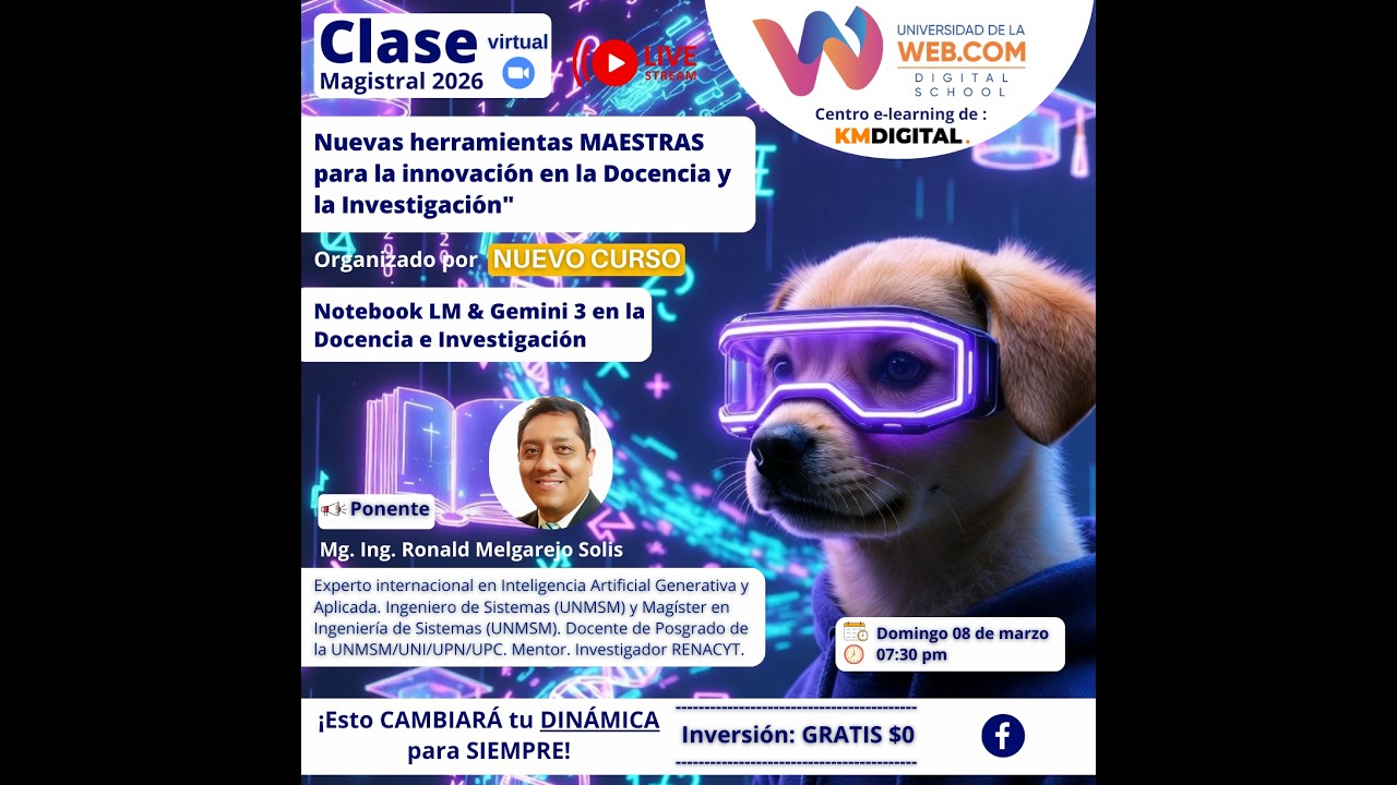 NUEVAS IAS PARA LA DOCENCIA Y LA INVESTIGACIÓN 08.03.26