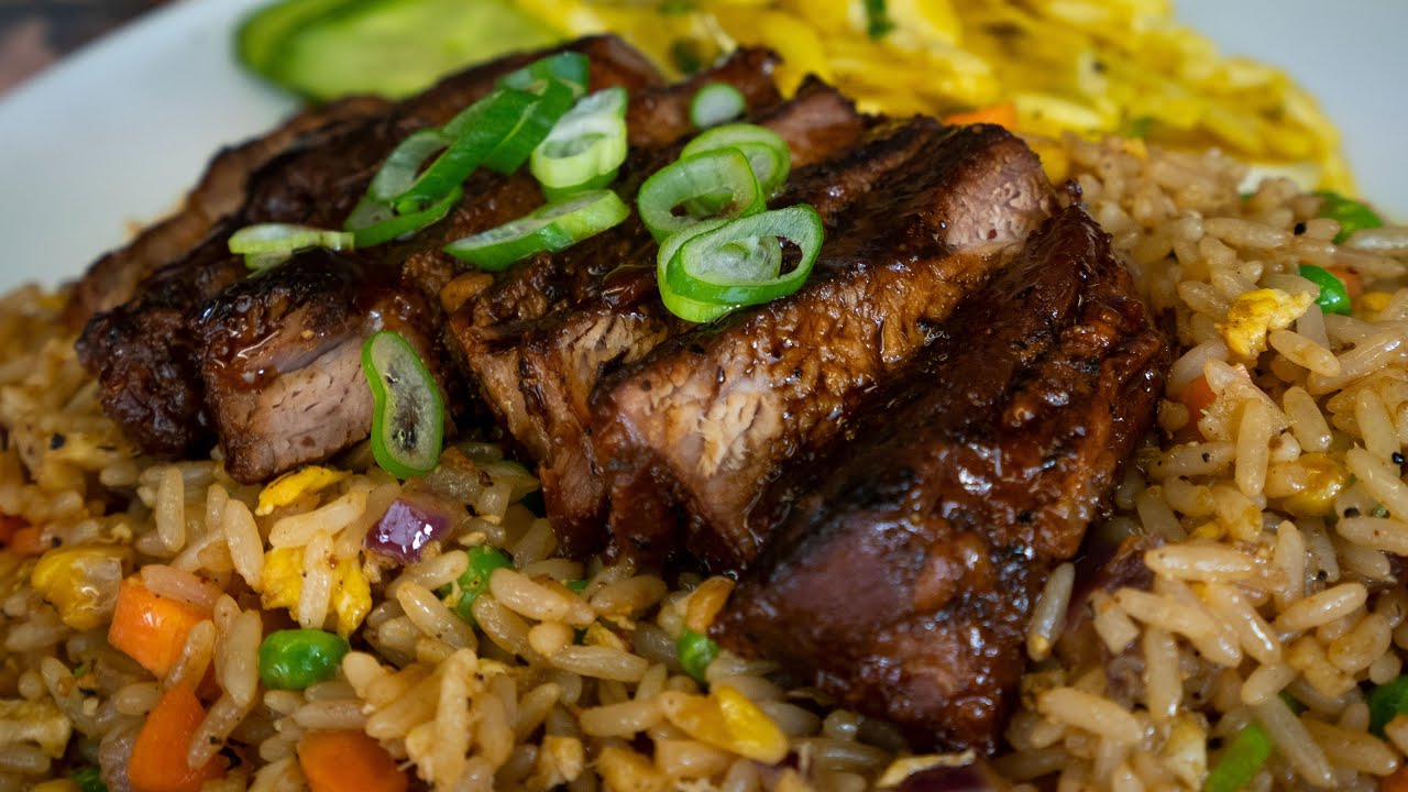 BBQ Pork mit gebratenem Reis | Asia Rezept für zu Hause | by Bernd Zehner