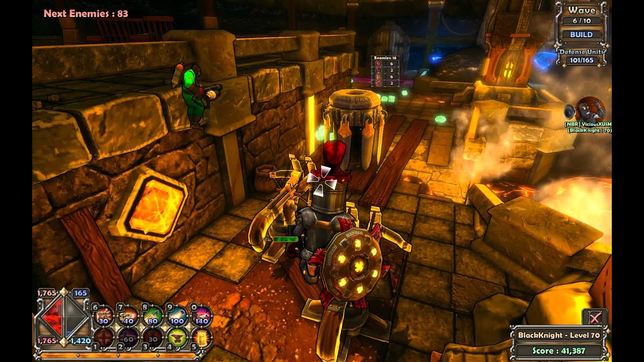 Dungeon Defenders Tutorial & Guide: Solo Bonus Glittering Caverns Hard (Farm for XP & Mana)