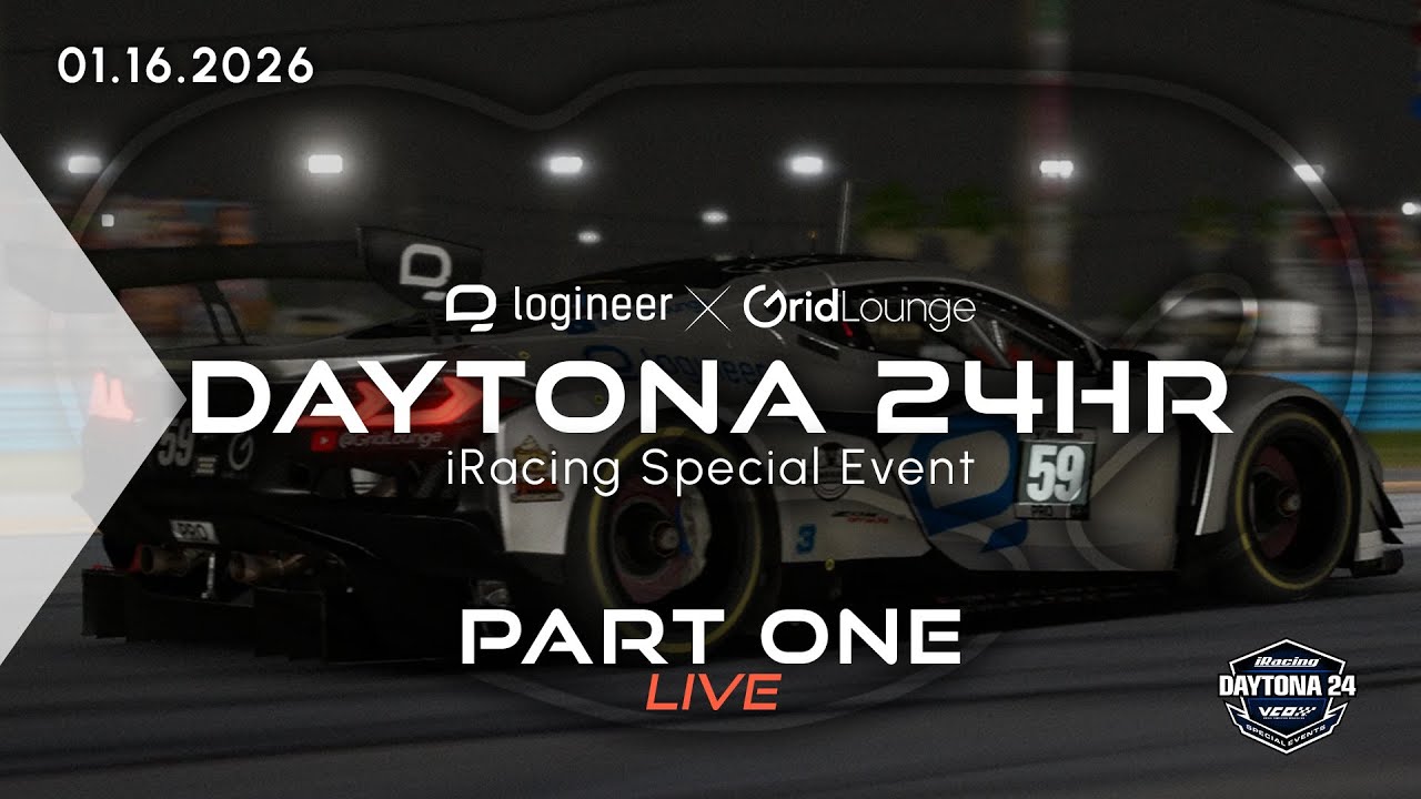 🔴 LIVE: 24 Hours of Daytona – Grid Lounge Silver Team (Part 1 of 3) | iRacing Endurance Race