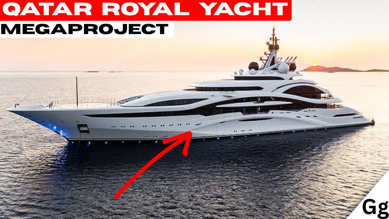 Qatari royal family biggest yacht!!!