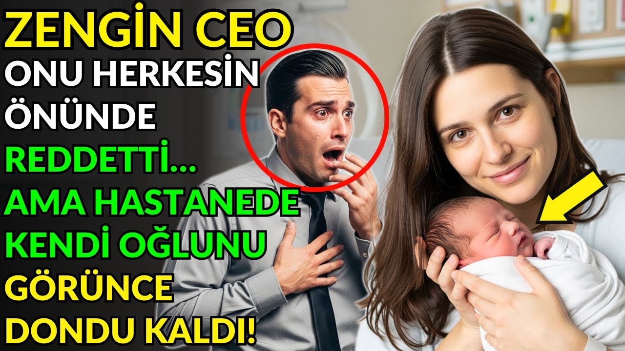 ZENGİN CEO ONU HERKESİN ÖNÜNDE REDDETTİ… AMA HASTANEDE KENDİ OĞLUNU GÖRÜNCE DONDU KALDI!