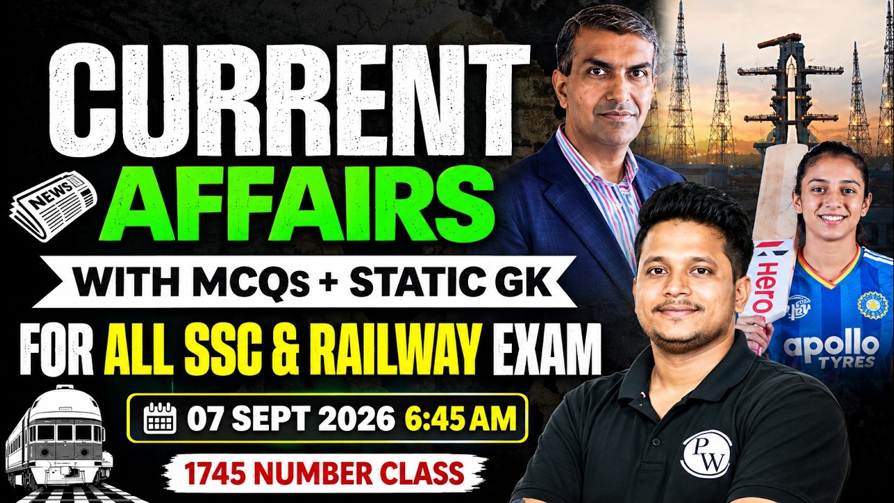 Current Affairs Today | 07th September Current Affairs 2026 | Daily Current Affairs By Raja Sir