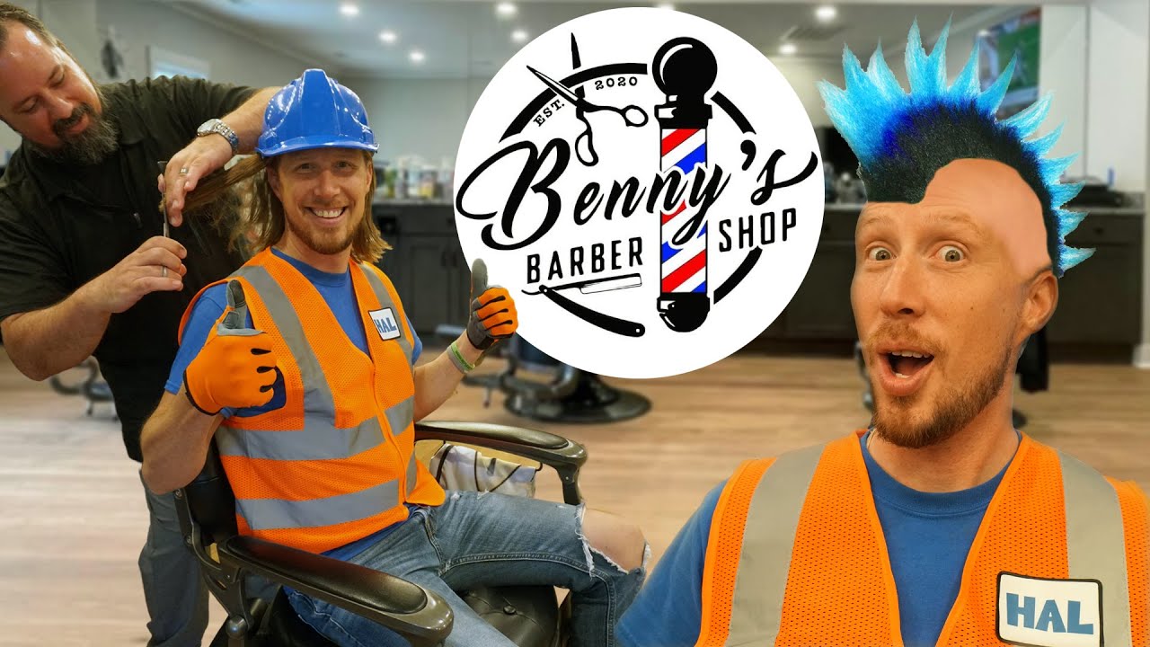 Hair Cut for Kids | Handyman Hal visits a Barber Shop  | Kids Fun Haircut