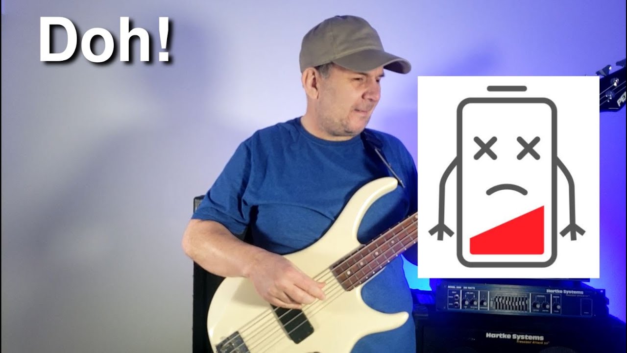 What happens when your active bass or guitar battery dies? It's pretty crazy on my Peavey G Bass.