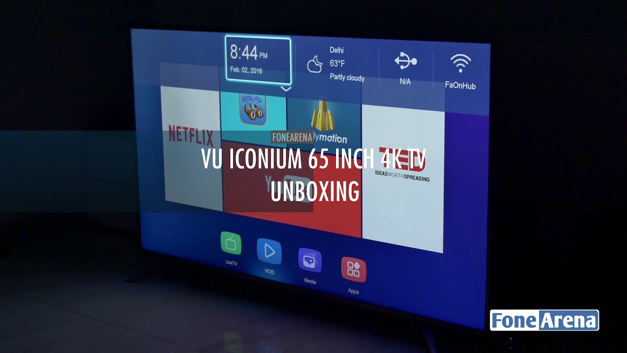 Vu Iconium 65 inch 4K TV Unboxing