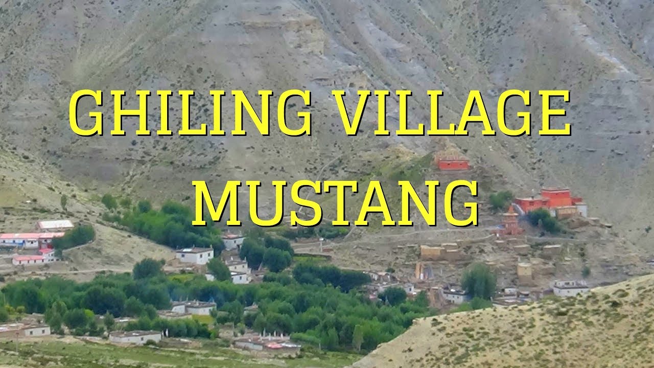 Ghiling village in the Hidden Kingdom of Mustang Region