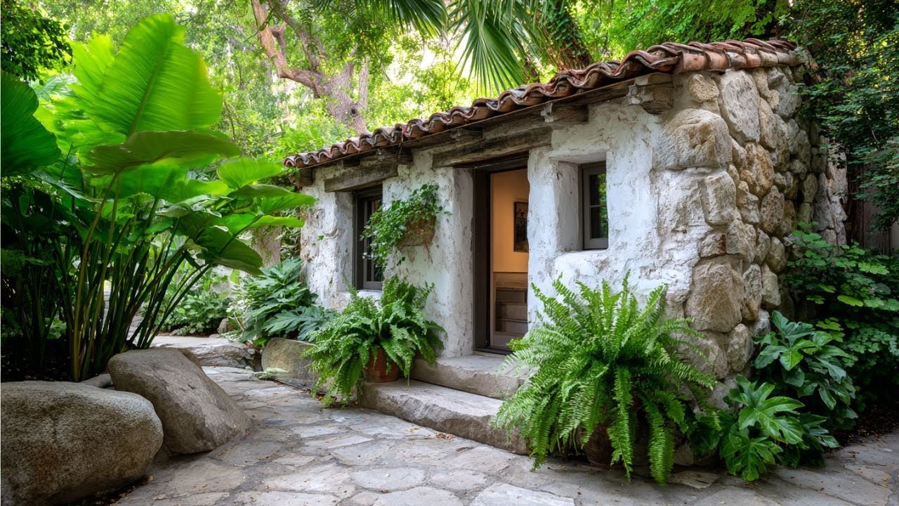 Rustic Tiny House Design | A Tropical Stone Design Concept That Feels Like a Retreat