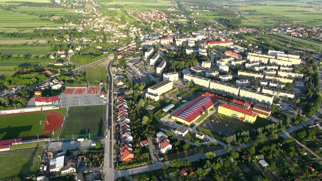 Ożarów spot 2015 / miasto z lotu ptaka