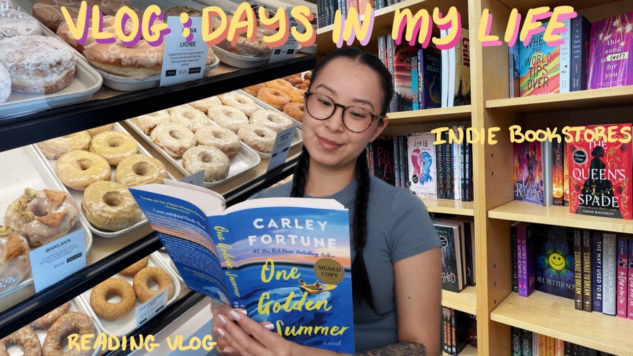 VLOG: Indie Bookstore Shopping, Reading Vlog and More!!