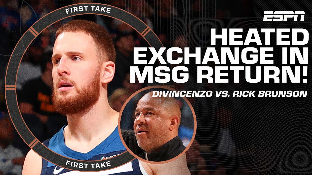 DiVincenzo exchanged words with Rick Brunson in MSG return 👀 Stephen A.‘s not concerned | First Take