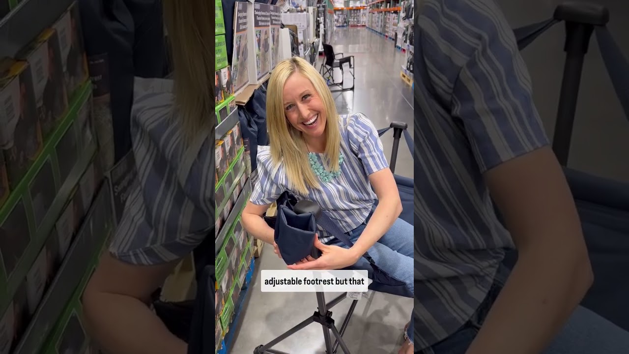 How great is this swinging hammock chair at Costco! It is SO comfortable 🥰 #costco #costcofinds