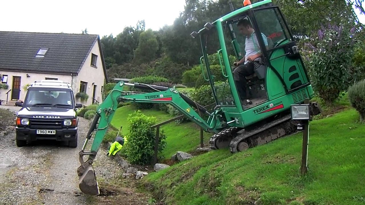 TEREX climbing steep slope