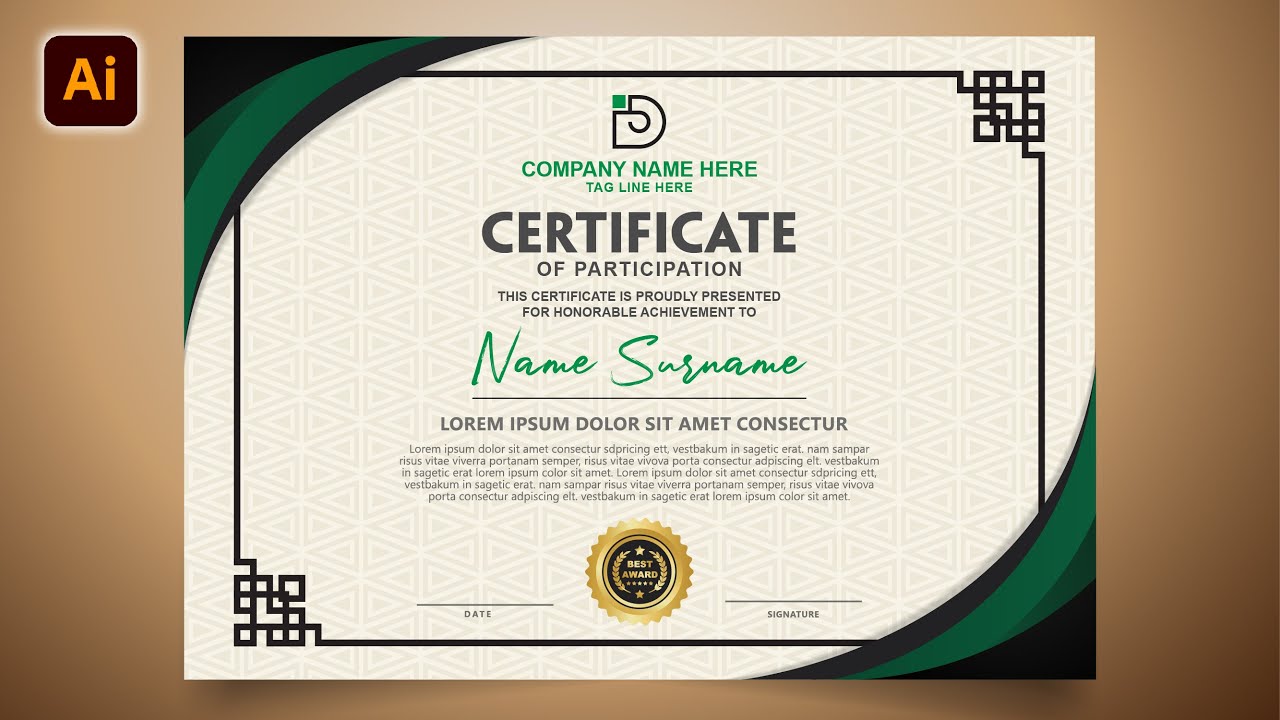 Learn Adobe Illustrator: Create Professional Certificates Now!
