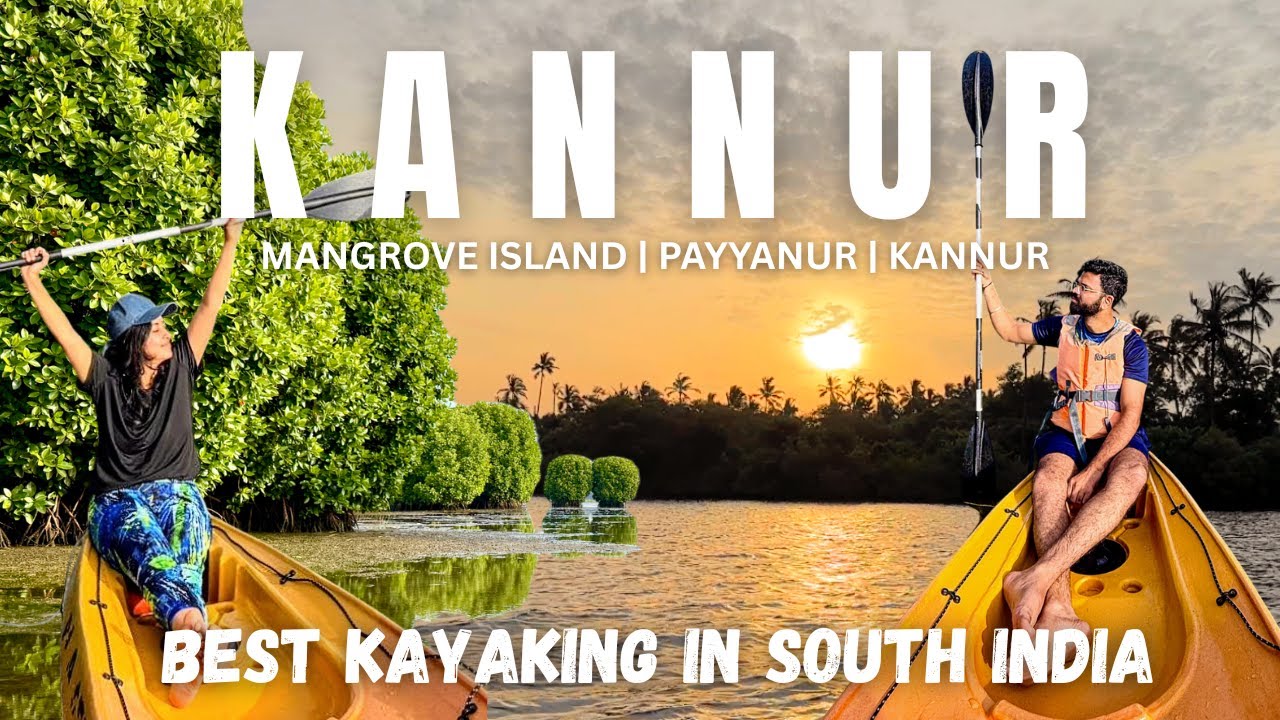 KAYAKING in Kavvayi Island,Payyanur,KANNUR| Itinerary-Kannada vlog-Travel-Bike Ride-Couple-Mangroove