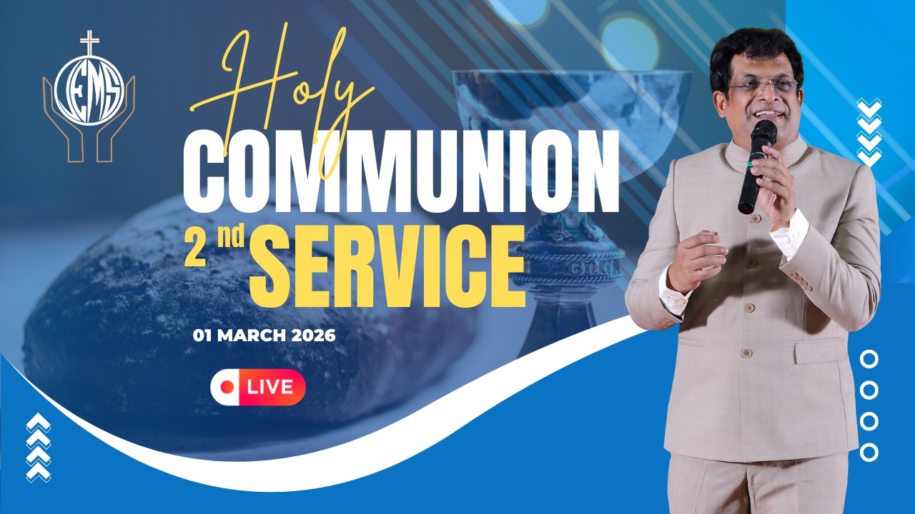 🔴LIVE -  Communion Sunday Service (Tamil) |  Second Service | Pas. H Issac Daniel | 01/03/2026
