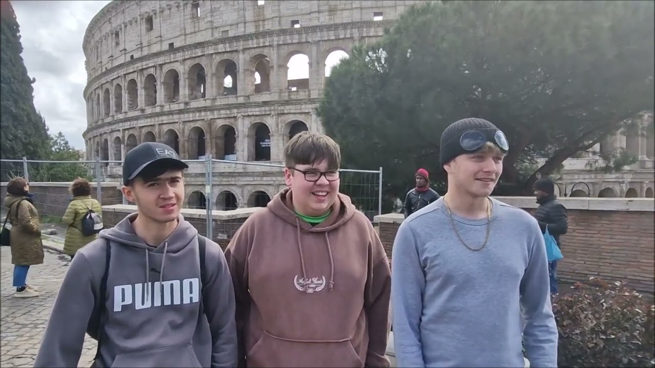 Brighton and Hove Albion fans in Rome for Europa League tie