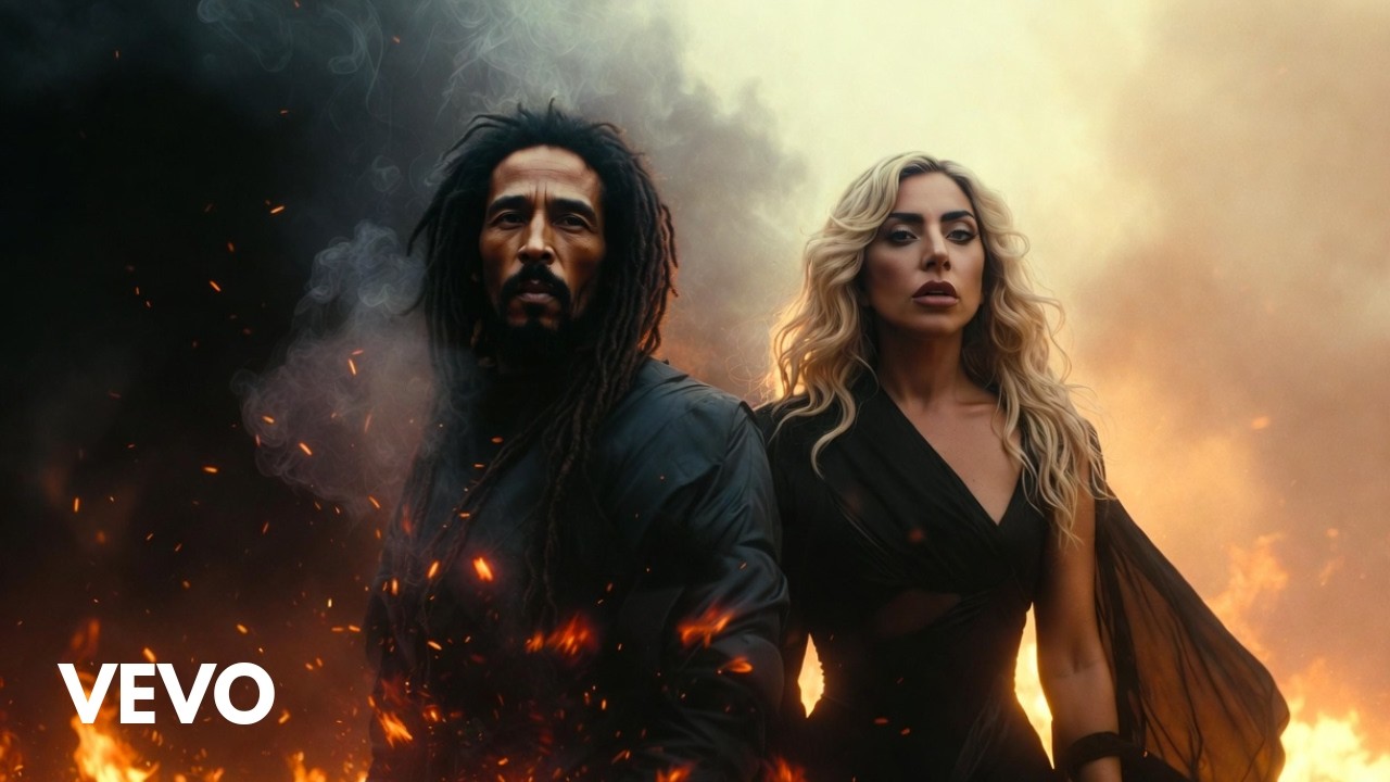 Througnh The Flames -  Damian Marly ft. Lady Gaga (2026 Official Music Video)