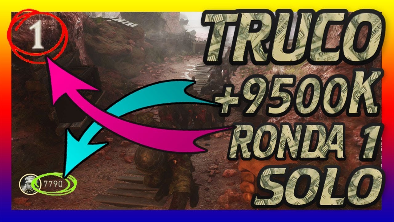TRUCO +9500k PUNTOS EN RONDA 1 SOLO THE DARKEST SHORE ZOMBIES WW2