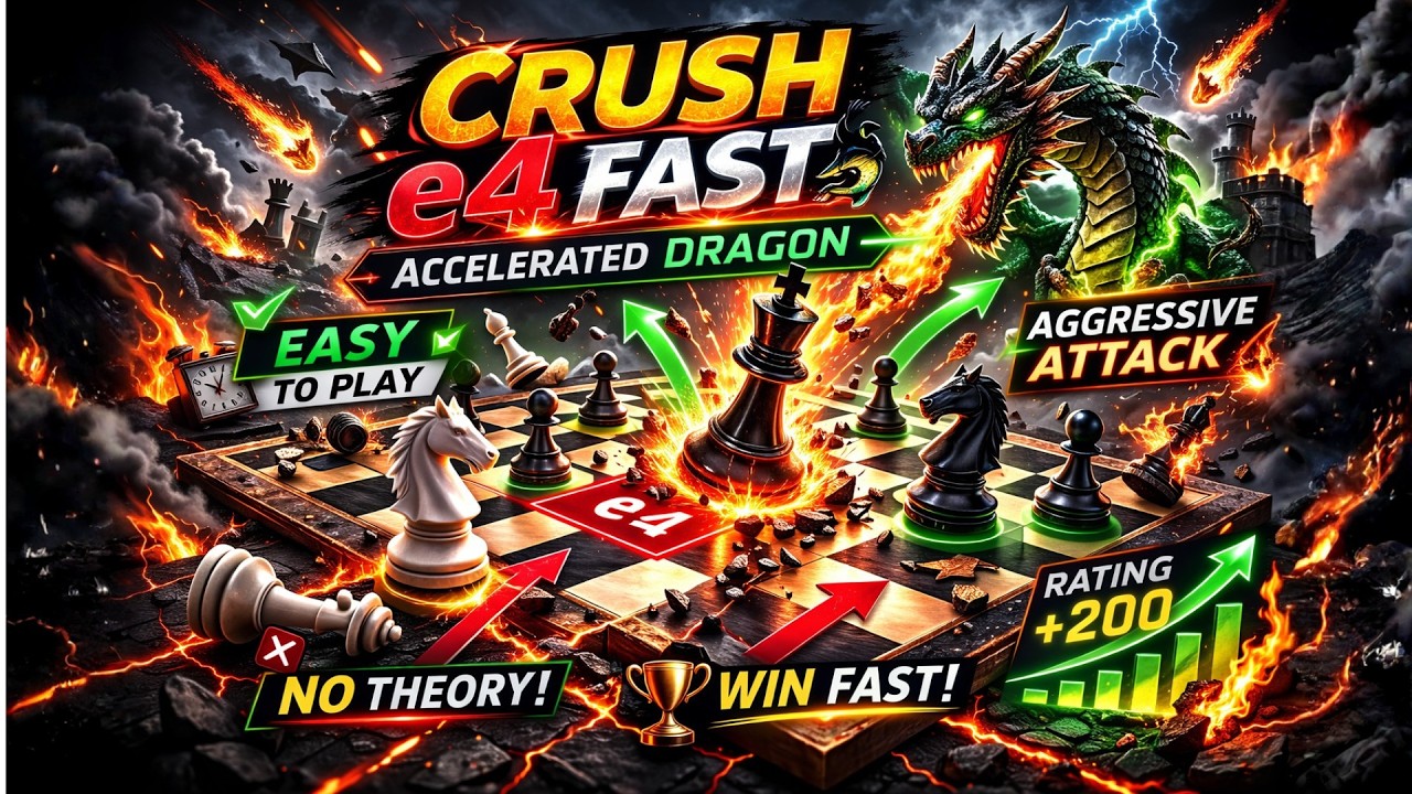 Destroy 1.e4 with the Accelerated Dragon 🐉🔥