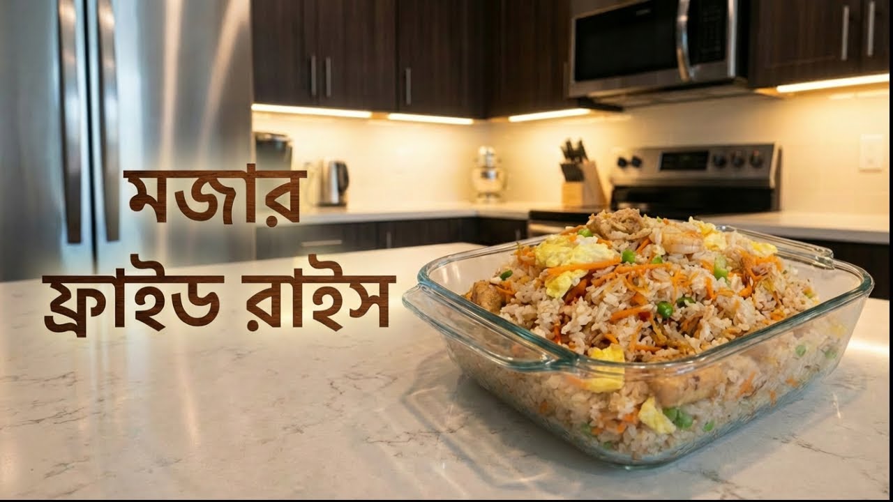 বাসায় বানানো চাইনিজ ফ্রাইড রাইস | নতুনদের জন্য সহজ রেসিপি 