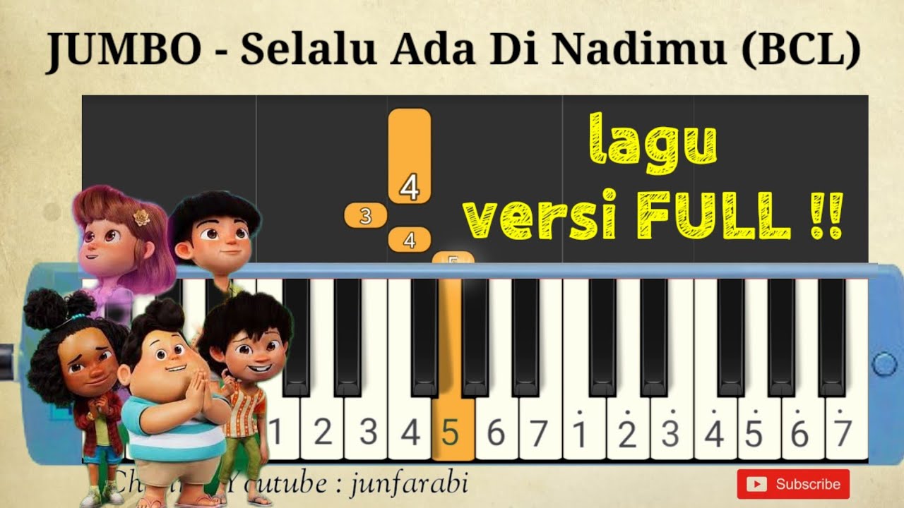 JUMBO - Selalu Ada Di Nadimu (BCL) | versi full | pianika