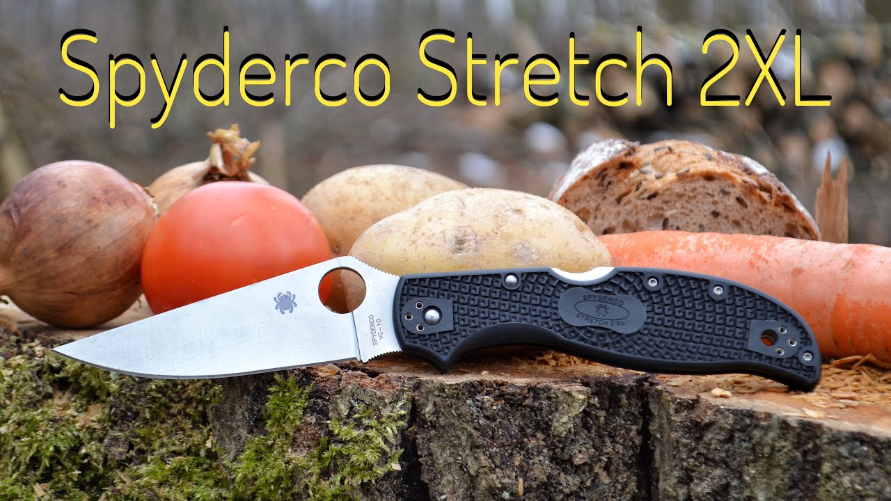 Spyderco Stretch 2 XL тест по продуктам / test