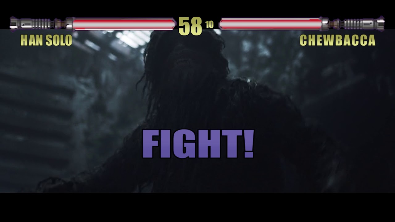 Han Solo vs Chewbacca with Healthbars | Solo (2018)