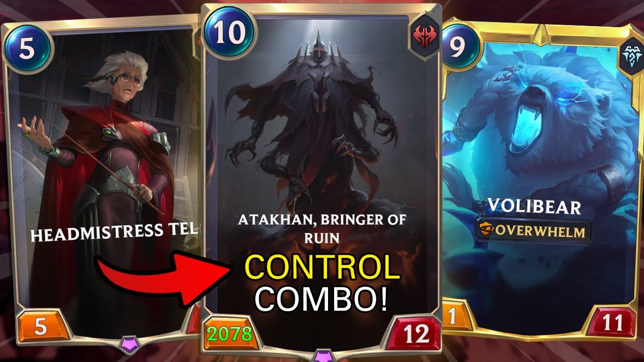 This Deck GETS THE BIGGEST STATS! 2000+ ATTACK ATAKHAN!! - Legends of Runeterra