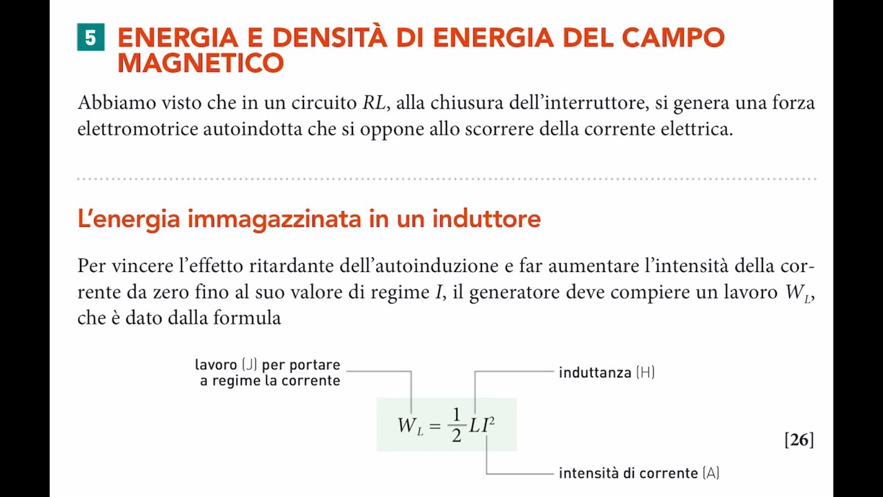 Energia e densità di energia del campo magnetico