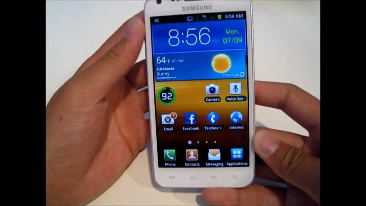 Распаковка и первый взгляд на Samsung Galaxy S II Epic 4G Touch (белый)