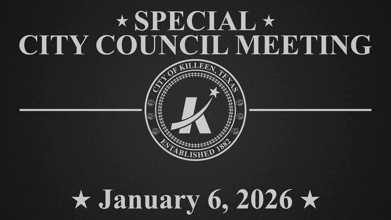 Special City Council Meeting - January 6, 2026