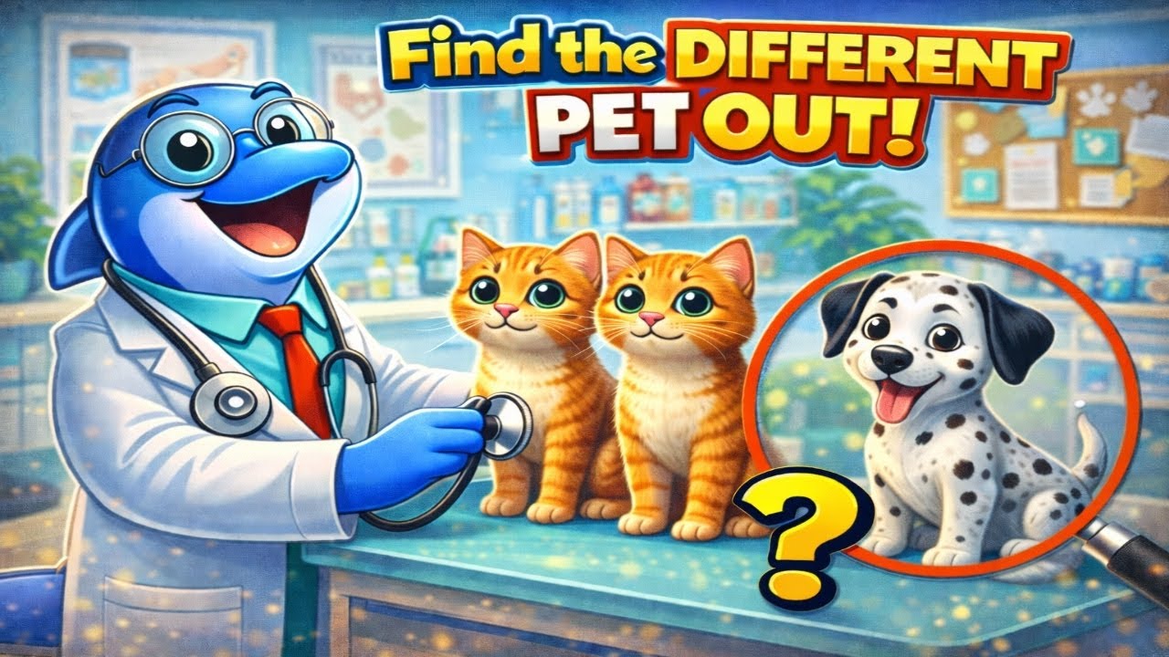 Find the Different Pet 🐶 | Dolphi Quiz